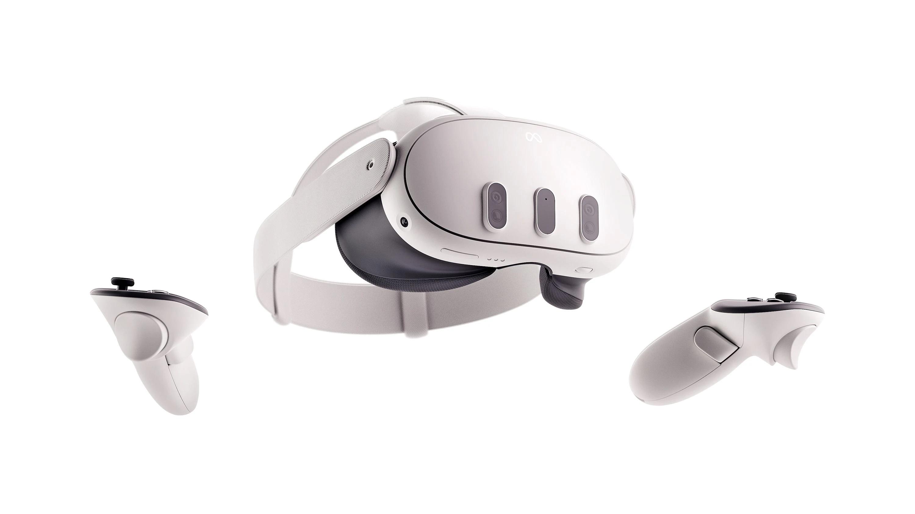 Casque de réalité virtuelle Meta Quest 3 et manettes